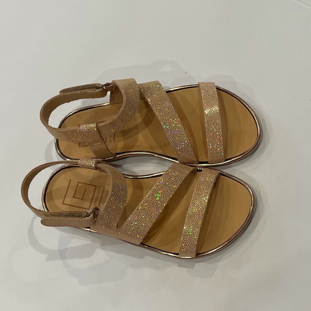 ❗️SOLD❗️Babywalker Luxury Metallic Leather Sandals EU 27 - Picture 5 of 9